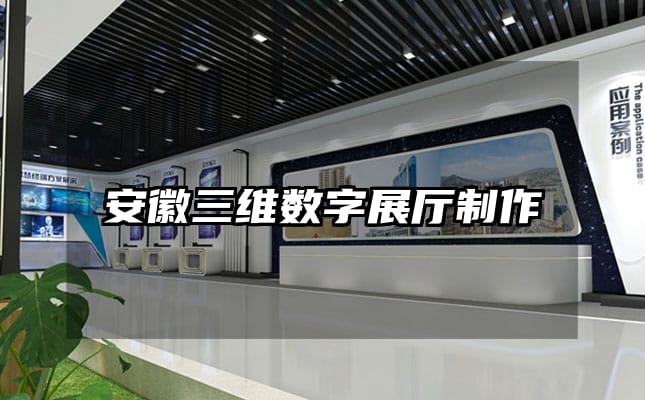 安徽三維數(shù)字展廳制作