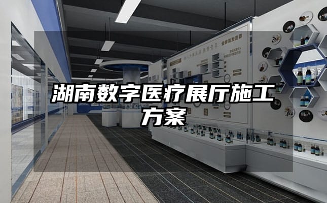 湖南數字醫療展廳施工方案