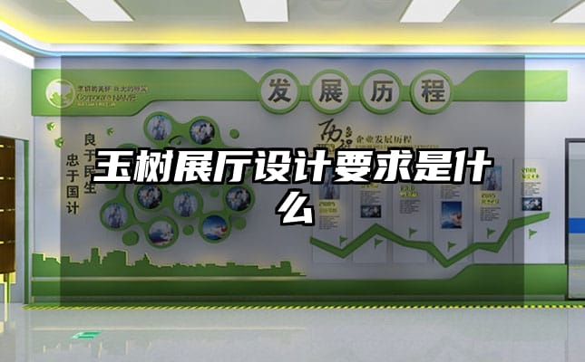 玉樹展廳設計要求是什么