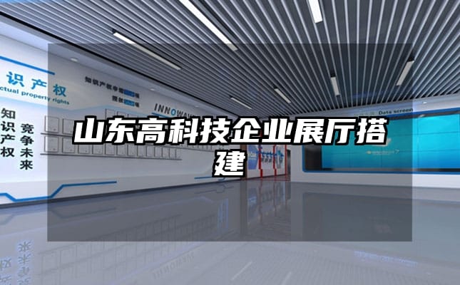 山東高科技企業展廳搭建