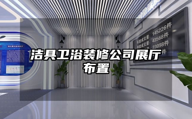 潔具衛浴裝修公司展廳布置